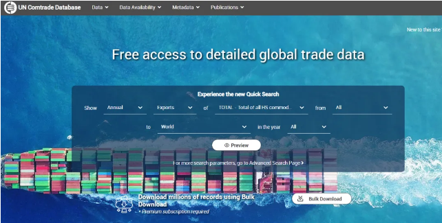 联合国商品贸易统计数据库